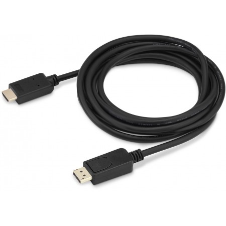 Кабель аудио-видео Buro v. 1.2 DisplayPort (m)/HDMI (m) 3м. позолоч.конт. черный (BHP DPP_HDMI-3)