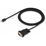 Кабель аудио-видео Buro 1.1v miniDisplayport (m)/VGA (m) 2м. позолоч.конт. черный (BHP MDPP-VGA-2)