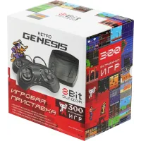 Игровая консоль Retro Genesis Junior черный в комплекте: 300 игр