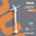 Кронштейн для проектора Buro PR04-W белый макс.20кг потолочный поворот и наклон