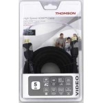 Кабель аудио-видео Thomson High Speed HDMI (m)/HDMI (m) 5м. феррит.кольца позолоч.конт. черный (00132108)