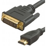 Кабель аудио-видео Lazso WH-141 HDMI (m)/DVI-D(m) 15м. позолоч.конт. черный (WH-141(15M))