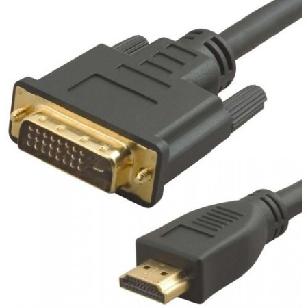 Кабель аудио-видео Lazso WH-141 HDMI (m)/DVI-D(m) 15м. позолоч.конт. черный (WH-141(15M))