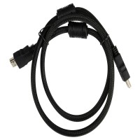 Кабель аудио-видео Buro HDMI (m)/HDMI (m) 1м. феррит.кольца позолоч.конт. черный (HDMI-V1.4-1MC)