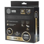 Кабель аудио-видео Cactus CS-HDMI.2-5 HDMI (m)/HDMI (m) 5м. позолоч.конт. черный