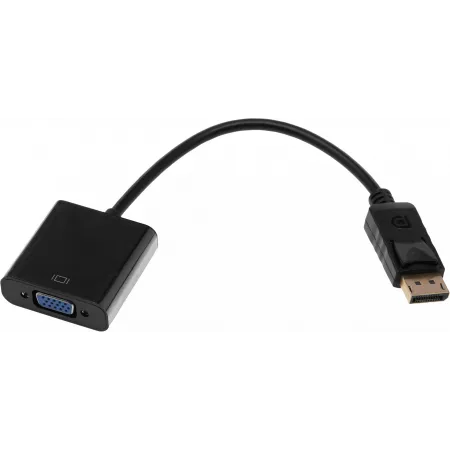 Кабель-переходник видео Premier 6-932 DisplayPort (m)/VGA (f) 0.15м. позолоч.конт. черный (уп.:1шт)