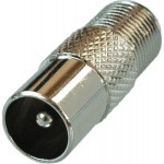 Адаптер антенный Premier 4-622/2 Coax (m)/F-TV(f) серебристый (уп.:2шт)