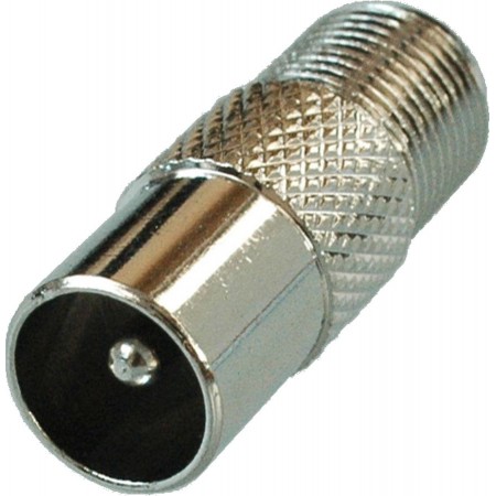 Адаптер антенный Premier 4-622/2 Coax (m)/F-TV(f) серебристый (уп.:2шт) Адаптер антенный Premier 4-622/2 Coax (m)/F-TV(f) серебристый (уп.:2шт)