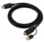 Кабель аудио-видео Buro HDMI (m)/DisplayPort (m) 3м. позолоч.конт. черный (HDMI-DP-3M)