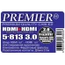 Кабель аудио-видео Premier 5-813 HDMI (m)/HDMI (m) 3м. феррит.кольца позолоч.конт. черный (5-813 3.0)