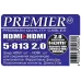 Кабель аудио-видео Premier 5-813 HDMI (m)/HDMI (m) 2м. феррит.кольца позолоч.конт. черный (5-813 2.0)