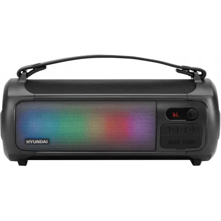 Колонка порт. Hyundai H-PS1025 черный 40W 2.0 BT 10м 3000mAh