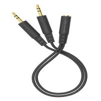 Адаптер аудио A4Tech AD-4P Jack 3.5 (f)/2xJack 3.5 (m) 0.2м. черный