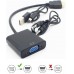 Переходник аудио-видео Premier 5-983A HDMI (m)/VGA (f) 0.15м. черный