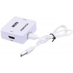 Переходник аудио-видео Premier 5-983M HDMI (m)/VGA (f)/Jack 3.5 (f) белый