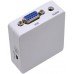 Переходник аудио-видео Premier 5-983M HDMI (m)/VGA (f)/Jack 3.5 (f) белый