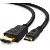 Кабель-переходник аудио-видео Premier 5-845 mini-HDMI (m)/HDMI (m) 1м. позолоч.конт. черный (5-845 1.0)