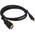 Кабель-переходник аудио-видео Premier 5-845 mini-HDMI (m)/HDMI (m) 1м. позолоч.конт. черный (5-845 1.0)