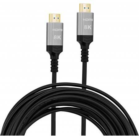 Кабель аудио-видео Digma HDMI 2.1 AOC HDMI (m)/HDMI (m) 50м. позолоч.конт. черный (HDMI-AOC2.1-50)