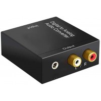 Переходник аудио Premier 5-987 TOS (f)/2хRCA (f) черный
