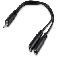 Адаптер аудио Buro BU-2XJACK-JACK 2xJack 3.5 (f)/Jack 3.5 (m) 0.2м. черный