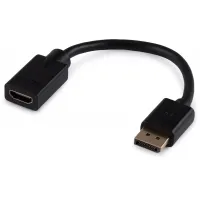 Переходник Buro DisplayPort (m)/HDMI (f) черный (BU-HDMI(F)-DP(M))
