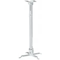Кронштейн для проектора Buro PR04-100W белый макс.20кг потолочный поворот и наклон