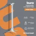 Кронштейн для проектора Buro PR04-100W белый макс.20кг потолочный поворот и наклон