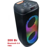 Колонка порт. Microlab PT802 черный 200W 1.0 BT/3.5Jack/USB 4400mAh (без.бат)