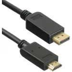 Кабель аудио-видео KingPrice KP-DP1.1-HD1.4-1.5m DisplayPort (m)/HDMI (m) 1.5м. позолоч.конт. черный