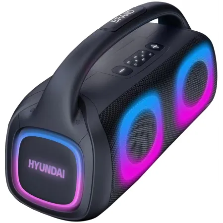 Колонка порт. Hyundai H-PS1027 черный 80W 2.0 BT 10м 3600mAh