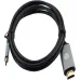 Кабель аудио-видео Cactus CS-USBC-HDMI-2-2 USB Type-C (m)/HDMI (m) 2м. позолоч.конт. черный