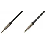 Кабель соединительный аудио Premier 5-332 3.0 Jack 3.5 (m)/Jack 3.5 (m) 3м. позолоч.конт. черный/серый