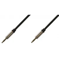 Кабель соединительный аудио Premier 5-332 3.0 Jack 3.5 (m)/Jack 3.5 (m) 3м. позолоч.конт. черный/серый