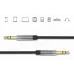 Кабель соединительный аудио Premier 5-332 3.0 Jack 3.5 (m)/Jack 3.5 (m) 3м. позолоч.конт. черный/серый