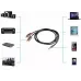 Кабель соединительный аудио Premier 5-334 3.0 Jack 3.5 (m)/2хRCA (m) 3м. позолоч.конт. черный/серый