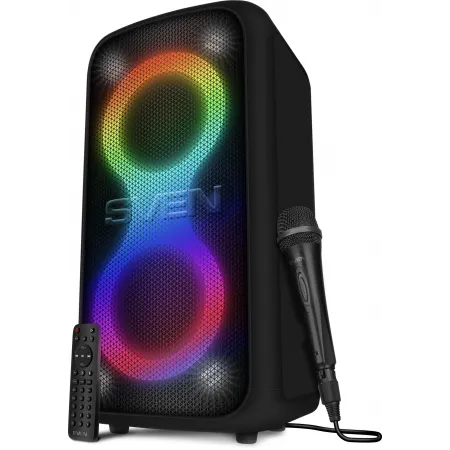 Колонка порт. Sven PS-1000 черный 160W 1.0 BT/3.5Jack 8000mAh (SV-022686)
