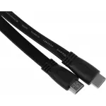 Кабель аудио-видео High Speed ver.1.4 Flat HDMI (m)/HDMI (m) 1м. позолоч.конт. черный