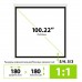 Экран Cactus 180x180см Motoscreen CS-PSM-180x180 1:1 настенно-потолочный рулонный (моторизованный привод)