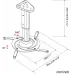 Кронштейн для проектора Cactus CS-VM-PR05M-BK черный макс.10кг потолочный поворот и наклон