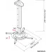 Кронштейн для проектора Cactus CS-VM-PR05L-BK черный макс.10кг потолочный поворот и наклон