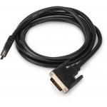 Кабель аудио-видео Buro HDMI (m)/DVI-D (Dual Link) (m) 1.8м. позолоч.конт. черный (BHP RET HDMI_DVI18)