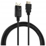 Кабель аудио-видео Buro DisplayPort (m)/HDMI (m) 1.8м. позолоч.конт. черный (BHP RET HDMI_DPP18)