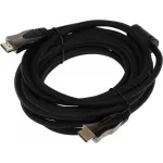 Кабель аудио HDMI (m)/HDMI (m) 5м. феррит.кольца позолоч.конт.