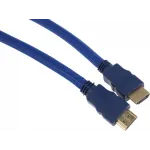 Кабель аудио-видео HDMI (m)/HDMI (m) 10м. феррит.кольца позолоч.конт. синий