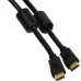 Кабель аудио-видео Ningbo HDMI-5M-MG HDMI (m)/HDMI (m) 5м. феррит.кольца позолоч.конт. черный