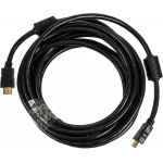 Кабель аудио-видео Ningbo HDMI-5M-MG HDMI (m)/HDMI (m) 5м. феррит.кольца позолоч.конт. черный