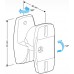 Кронштейн для акустических систем Holder LSS-6001 черный макс.5кг настенный поворот и наклон