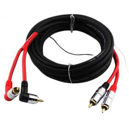 Кабель Ural RCA-PT5M черный 5м межблочный 2RCA-2RCA бескислородная медь