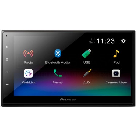 Автомагнитола Pioneer DMH-A345BT 2DIN 4x50Вт 6.8" ПДУ RDS